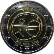 2 Euros 10 Years of EMU obverse image
