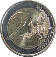 2 Euros First elected representatives reverse image