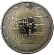 2 Euros First Flight from Malta obverse image