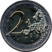 2 Euros 30 Years of European Union Flag, Malta, 2015 reverse image