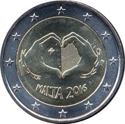 2 Euros Children and solidarity - Love obverse image