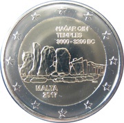 2 Euros Ħaġar Qim Temples obverse image