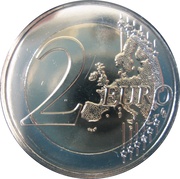 2 Euros Ħaġar Qim Temples, Malta, 2017 reverse image