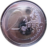 2 Euros TA’ ĦAĠRAT Temples, Malta, 2019 reverse image