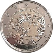 2 Euros Nicolaus Copernicus obverse image