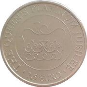 2,5 Euros Queen Elizabeth II's Platinum Jubilee, Malta, 2022 reverse image