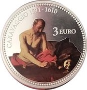 3 Euros St Jerome Writing reverse image