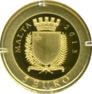 5 Euros Smallest Gold Coin in the World - The Picciolo obverse image