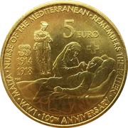 5 Euros First World War Centenary reverse image