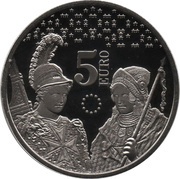 5 Euros Euro Anniversary in Malta, Malta, 2018 reverse image