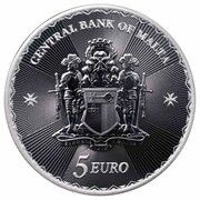 5 Euros Maltese Cross obverse image
