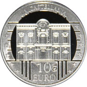 10 Euros La Castellania, Malta, 2009 reverse image