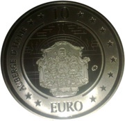 10 Euros Auberge D'Italie, Malta, 2010 reverse image