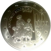 10 Euros Death of Antonio Sciortino, Malta, 2012 reverse image