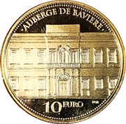 10 Euros Auberge de Bavière, Malta, 2015 reverse image