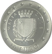 10 Euros 50th Anniversary of the Central Bank of Malta obverse image