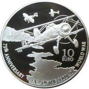 10 Euros End of World War II, Malta, 2020 reverse image