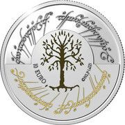 10 Euros The Lord of the Rings, Malta, 2022 reverse image
