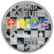 10 Euro Euro Pride 2023, Malta, 2023 reverse image