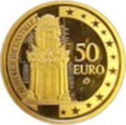 50 Euros Auberge de Castille, Malta, 2008 reverse image