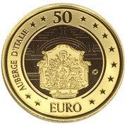 50 Euros Auberge D'Italie, Malta, 2010 reverse image