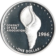 1 Dollar reverse image