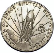 5 Dollars U.S. Space Shuttle - Discovery reverse image