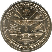 5 Dollars Space Shuttle Columbia obverse image