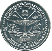 5 Dollars World Cup Soccer obverse image