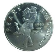 5 dollars Peace - VJ Day, Marshall Islands, 1995 reverse image