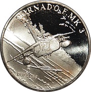 5 Dollars Tornado F. MK 3 - Bomber, Marshall Islands, 1995 reverse image