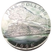 5 Dollars Big Boy, Marshall Islands, 1996 reverse image
