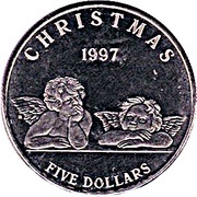 5 Dollars Christmas reverse image