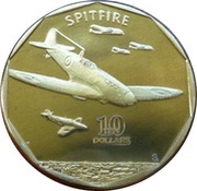 10 Dollars Spitfire reverse image