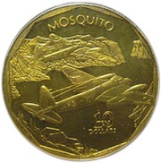 10 Dollars Mosquito, Marshall Islands, 1991 reverse image
