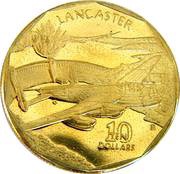 10 Dollars Lancaster, Marshall Islands, 1991 reverse image