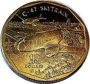 10 Dollars C-47 Skytrain, Marshall Islands, 1991 reverse image