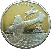 10 Dollars FW 190 reverse image