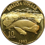 10 Dollars Beluga Whale reverse image