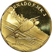 10 Dollars Tornado F.MK3, Marshall Islands, 1995 reverse image
