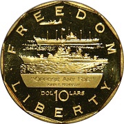 10 Dollars Oppose Any Foe reverse image