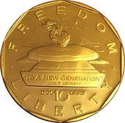 10 Dollars To a New Generation, Marshall Islands, 1995 reverse image