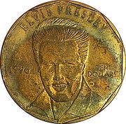 10 Dollars Elvis Presley, Marshall Islands, 1996 reverse image