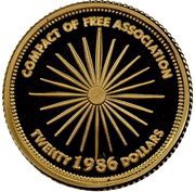 20 Dollars Compact of Free Association reverse image