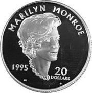 20 Dollars Marilyn Monroe reverse image