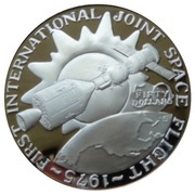 50 Dollars International Joint Space Flight; Silver Bullion reverse image