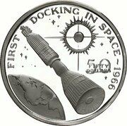 50 Dollars First Docking in Space, Marshall Islands, 1989 reverse image