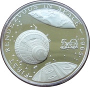 50 Dollars First Rendezvous in Space, Marshall Islands, 1989 reverse image
