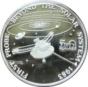 50 Dollars First Probe Beyond the Solar System, Marshall Islands, 1989 reverse image