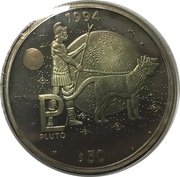 50 Dollars Pluto, Marshall Islands, 1994 reverse image